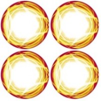 Xray xt8 wheel stickers die-cut orange X397351