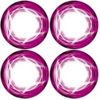 Xray xt8 wheel stickers die-cut pink X397354