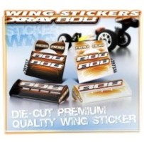 Xray xb808 wing sticker die-cut white X397356