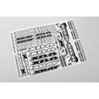 Xray xb8 sticker for body - white X397359