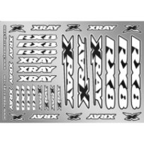 Xray rx8 sticker for body - white X397360