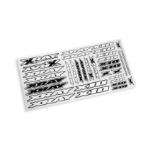 Xray X10 sticker for body - white X397371