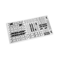 Xray X10 sticker for body - white X397371