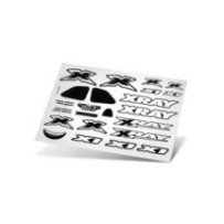 Xray X1 sticker for body white X397372
