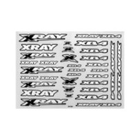 Xray xb4 sticker for body - white X397380