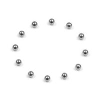 Xray carbide ball 2.4mm for ball differential (12) X930120