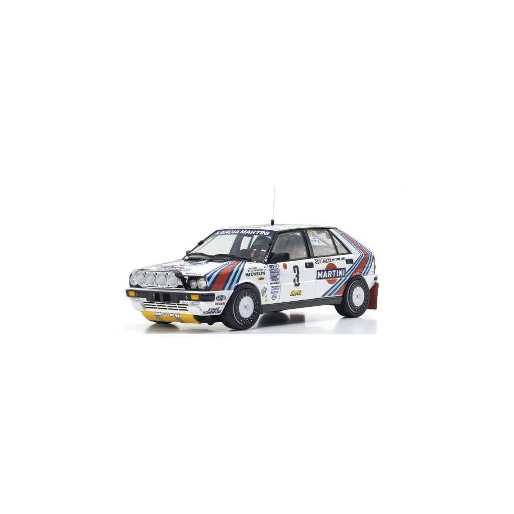 Kyosho 1:18 Lancia Delta HF 4WD Rally Monte Carlo 1988 Martini Nr.3 KS08960F Kyosho 1:18 Lancia Delta HF 4WD Rally Monte Carlo 1988 Martini Nr.3 KS08960F