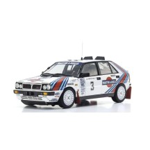 Kyosho 1:18 Lancia Delta HF 4WD Olympus Rally 1987 Martini Rossi Nr.3 KS08960E