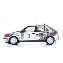 Kyosho 1:18 Lancia Delta HF 4WD Olympus Rally 1987 Martini Rossi Nr.3 KS08960E