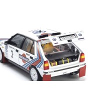 Kyosho 1:18 Lancia Delta HF 4WD Olympus Rally 1987 Martini Rossi Nr.3 KS08960E