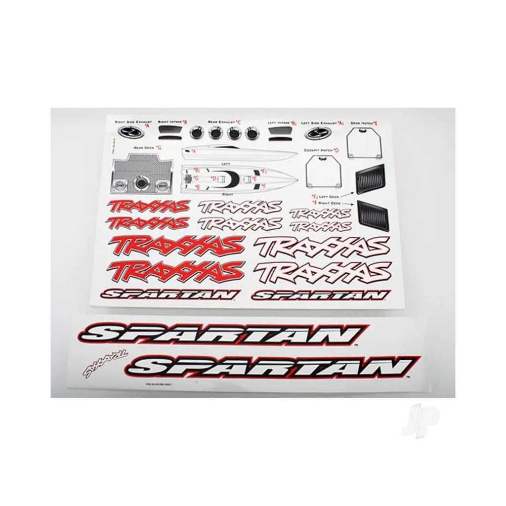 Traxxas Decal sheet spartan TRX5713 Traxxas Decal sheet spartan TRX5713