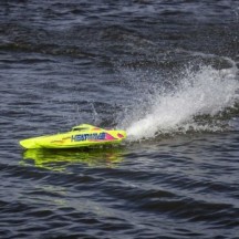 Pro Boat Blackjack 24" V2 Catamaran Brushless: RTR Heat Wave Visual PRB08049T1
