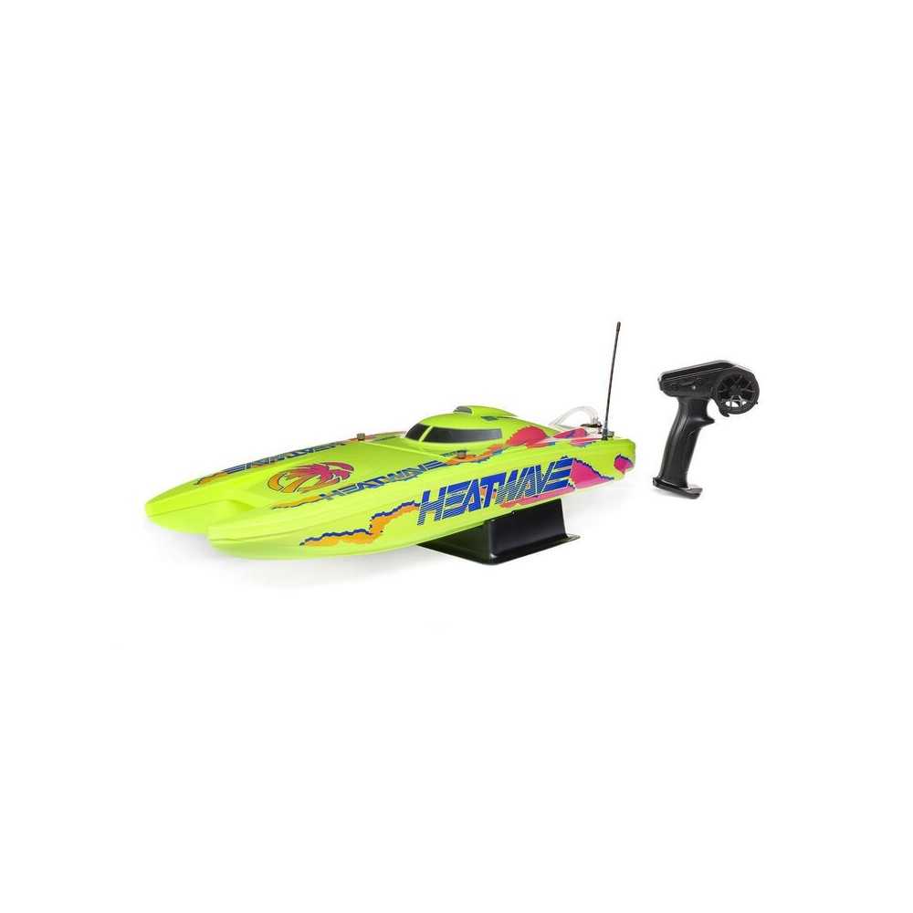 Pro Boat Blackjack 24" V2 Catamaran Brushless: RTR Heat Wave Visual PRB08049T1