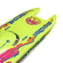 Pro Boat Blackjack 24" V2 Catamaran Brushless: RTR Heat Wave Visual PRB08049T1