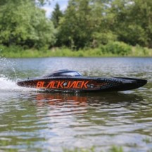 Pro Boat Blackjack 42" 8S Brushless Catamaran RTR: Black-Orange PRB08043T1