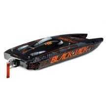 Pro Boat Blackjack 42" 8S Brushless Catamaran RTR: Black-Orange PRB08043T1