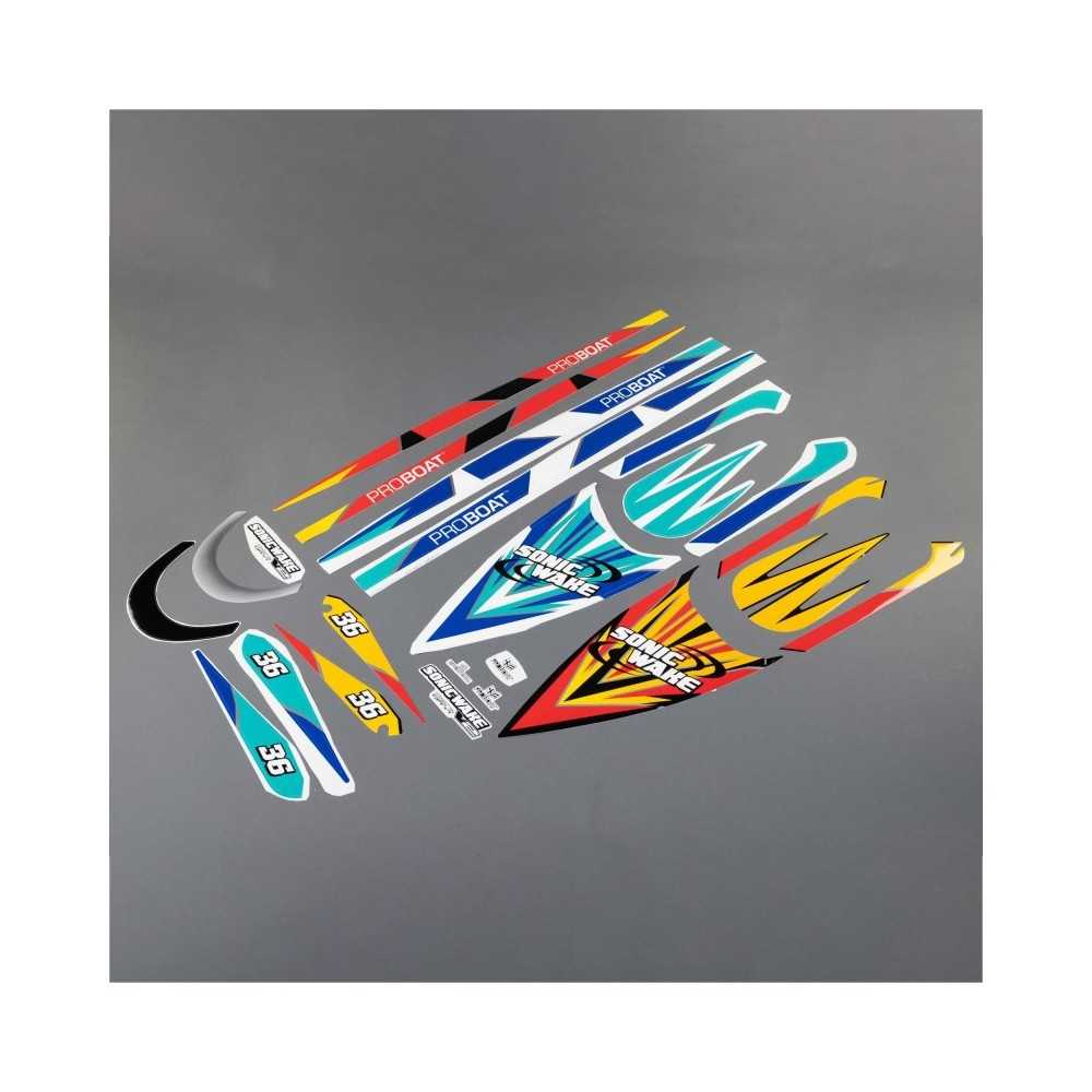 Pro Boat Decal Set T1-T2: Sonicwake 36 V2 PRB289008 Pro Boat Decal Set T1-T2: Sonicwake 36 V2 PRB289008