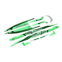 Pro Boat Decal Set Black-Green: Impulse 32 PRB289006