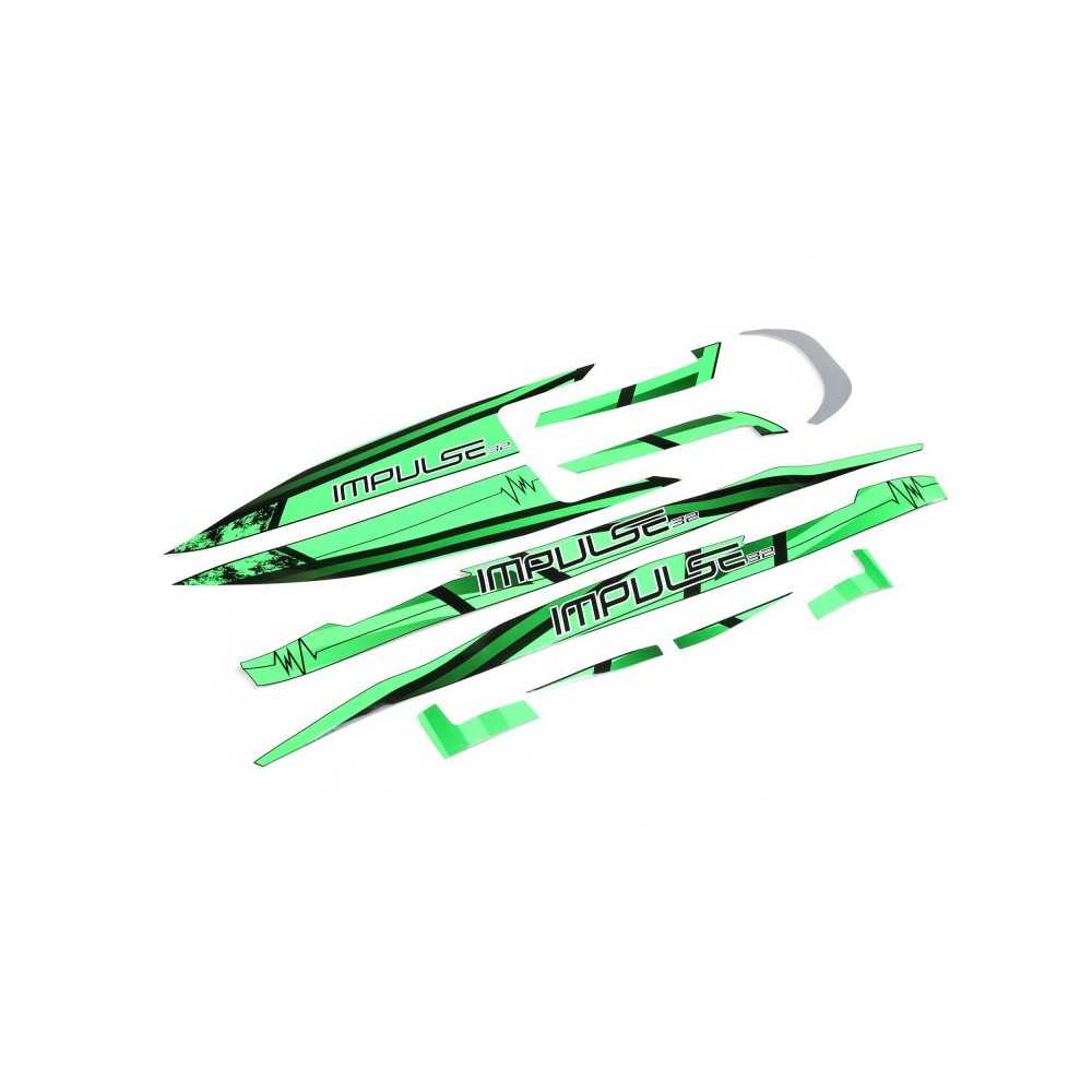 Pro Boat Decal Set Black-Green: Impulse 32 PRB289006 Pro Boat Decal Set Black-Green: Impulse 32 PRB289006