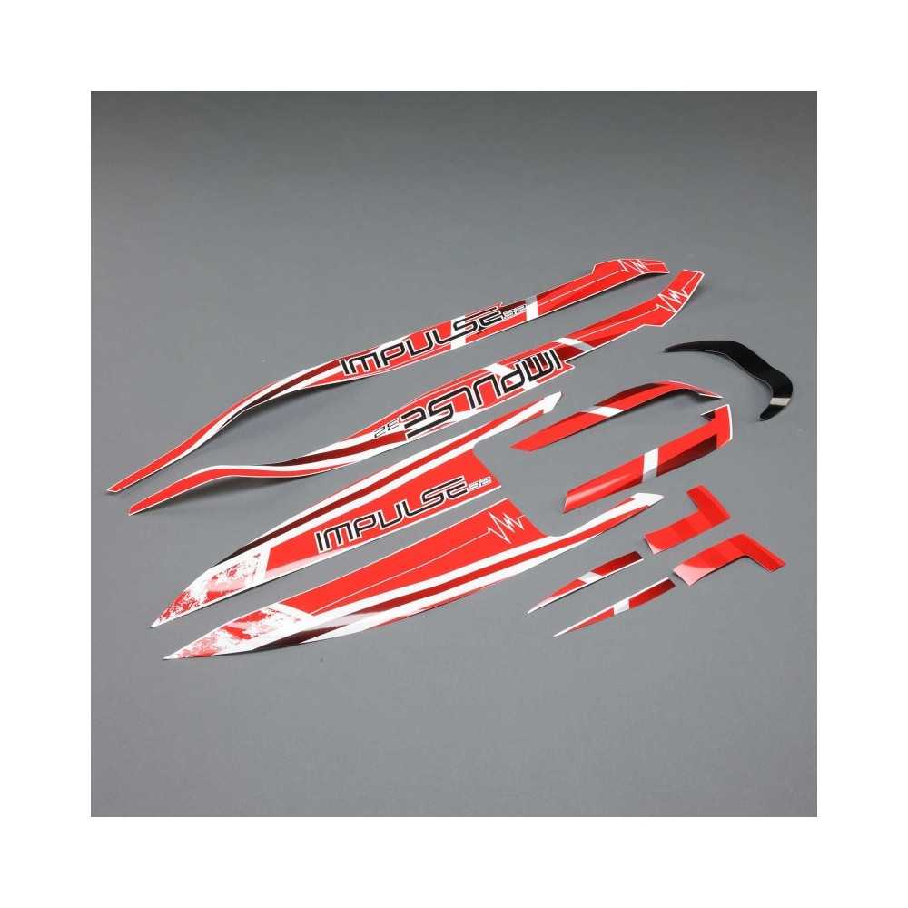 Pro Boat Decal Set White-Red: Impulse 32 PRB289007 Pro Boat Decal Set White-Red: Impulse 32 PRB289007