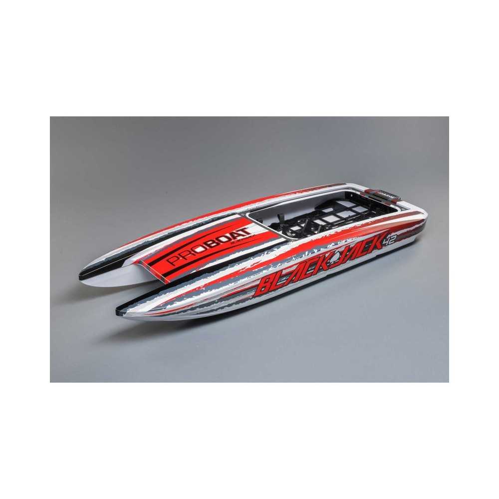 Pro Boat Hull with Inserts White: Blackjack 42 PRB281123