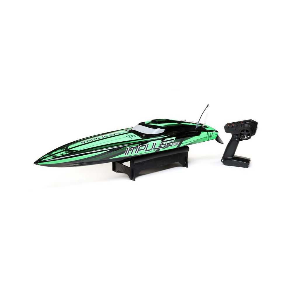 Pro Boat Impulse 32" Brushless Deep-V RTR with Smart Black-Green PRB08037T1