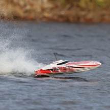 Pro Boat Impulse 32" Brushless Deep-V RTR with Smart White-Red PRB08037T2
