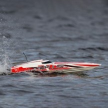Pro Boat Impulse 32" Brushless Deep-V RTR with Smart White-Red PRB08037T2