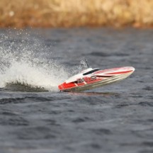 Pro Boat Impulse 32" Brushless Deep-V RTR with Smart White-Red PRB08037T2