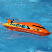 Pro Boat Jet Jam V2 12" Self-Righting Pool Racer Brushed RTR Orange PRB08031V2T1