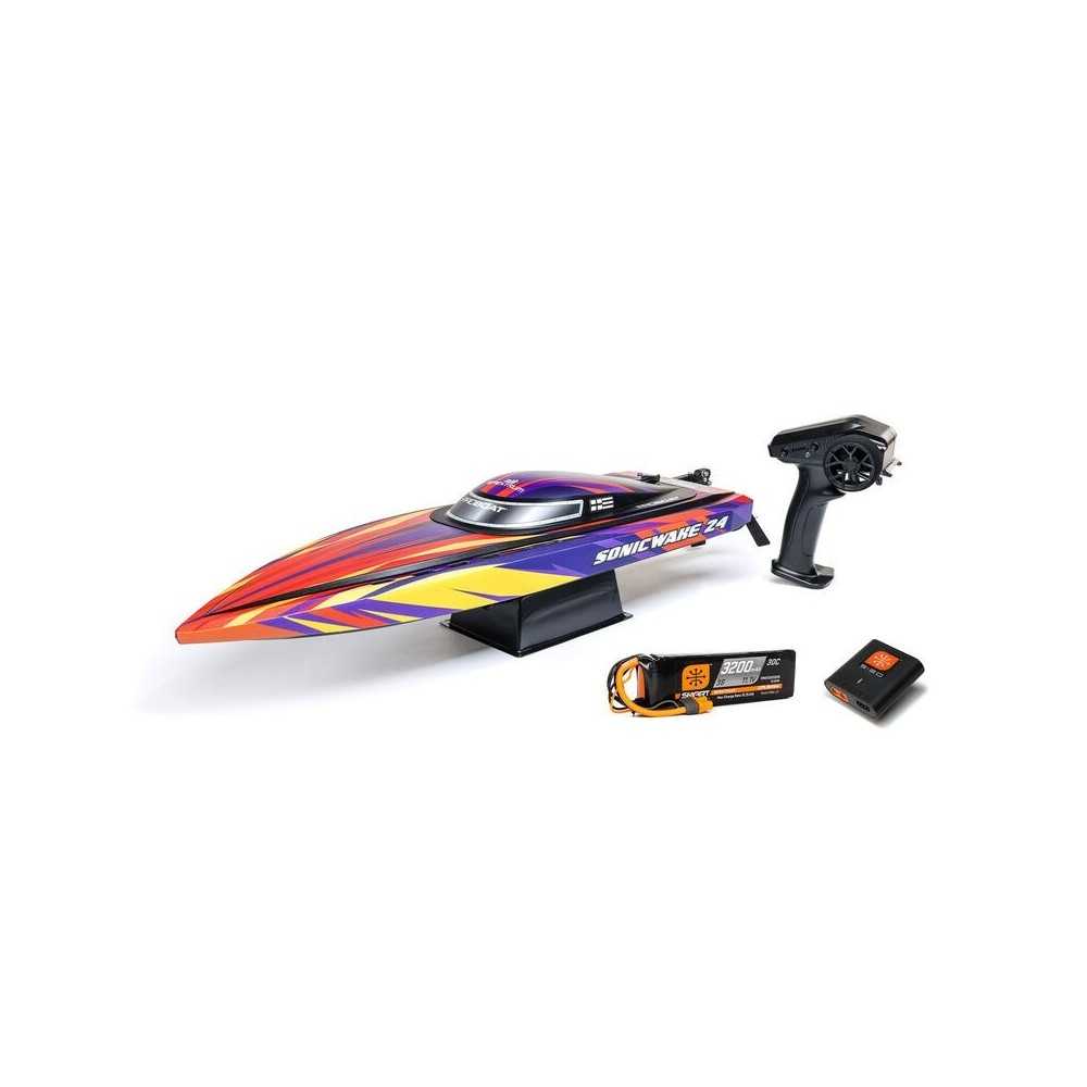 Pro Boat Sonicwake 24" Self-Righting Brushless Deep-V RTR (Battery & Charger Included) Red PRB-1992T1