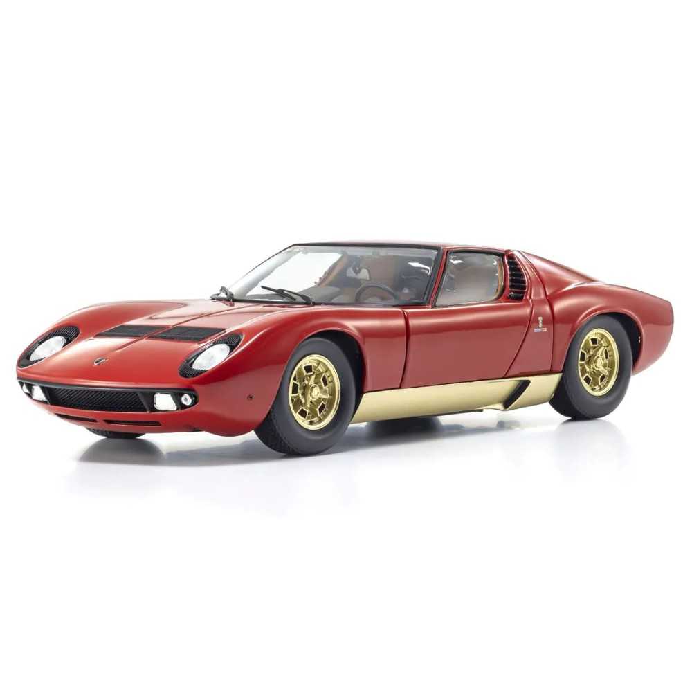 Kyosho 1:18 Lamborghini Miura P400 1968 Red-Gold KS08314R Kyosho 1:18 Lamborghini Miura P400 1968 Red-Gold KS08314R