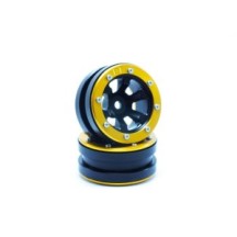 Metsafil Beadlock Wheels PT- Claw Black/Gold 1.9 MT0060BGO