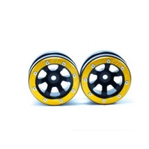 Metsafil Beadlock Wheels PT- Claw Black/Gold 1.9 MT0060BGO