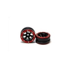 Metsafil Beadlock Wheels PT- Claw Black/Red 1.9 (2 pcs) MT0060BR