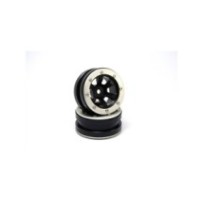 Metsafil Beadlock Wheels PT- Claw Black/Silver 1.9 (2 pcs) MT0060BS