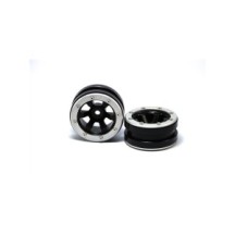 Metsafil Beadlock Wheels PT- Claw Black/Silver 1.9 (2 pcs) MT0060BS