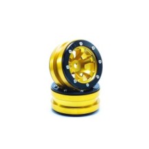 Metsafil Beadlock Wheels PT- Claw Gold/Black 1.9 MT0060GOB