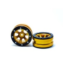 Metsafil Beadlock Wheels PT- Claw Gold/Black 1.9 MT0060GOB