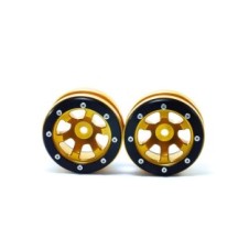 Metsafil Beadlock Wheels PT- Claw Gold/Black 1.9 MT0060GOB
