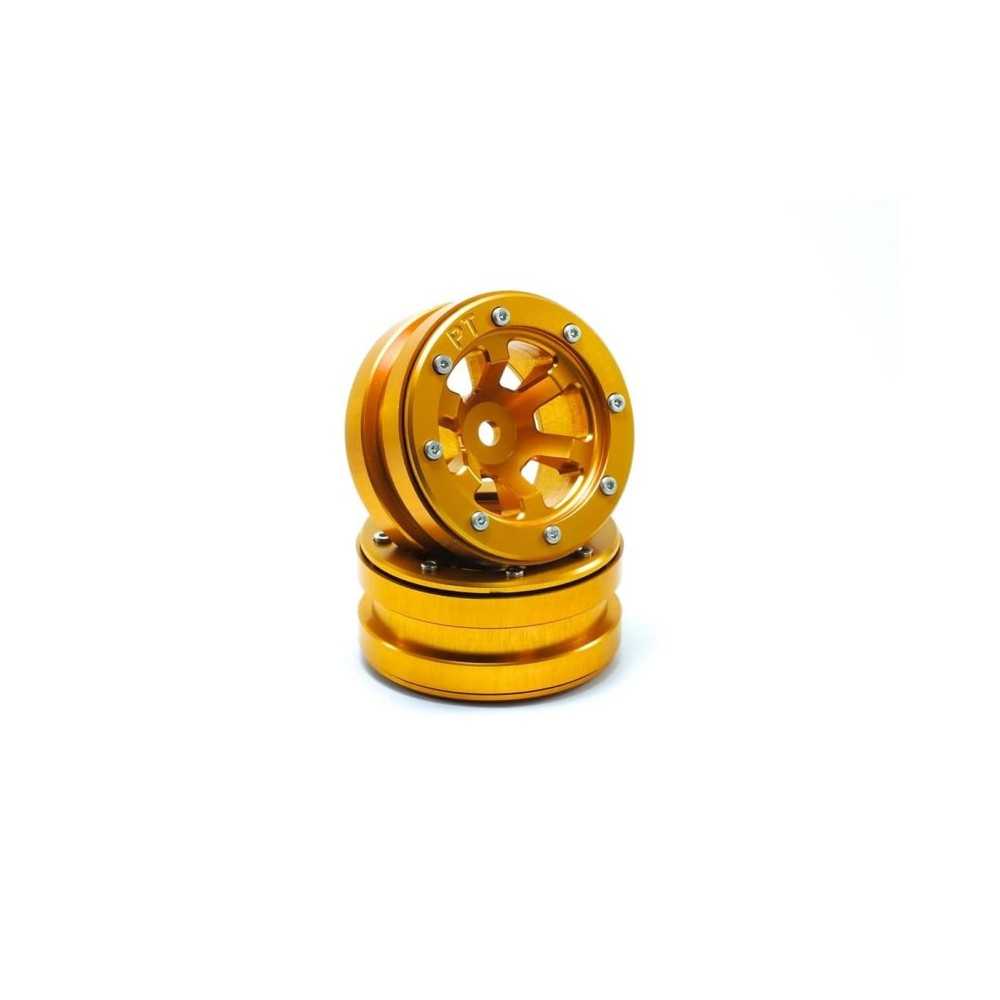 Metsafil Beadlock Wheels PT- Claw Gold/Gold 1.9 MT0060GOGO Metsafil Beadlock Wheels PT- Claw Gold/Gold 1.9 MT0060GOGO