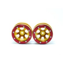 Metsafil Beadlock Wheels PT- Claw Gold/Red 1.9 MT0060GOR