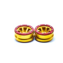 Metsafil Beadlock Wheels PT- Claw Gold/Red 1.9 MT0060GOR
