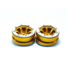 Metsafil Beadlock Wheels PT- Claw Gold/Silver 1.9 MT0060GOS