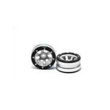 Metsafil Beadlock Wheels PT- Claw Silver/Black 1.9 (2 pcs) MT0060SB