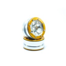 Metsafil Beadlock Wheels PT- Claw Silver/Gold 1.9 MT0060SGO