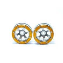 Metsafil Beadlock Wheels PT- Claw Silver/Gold 1.9 MT0060SGO