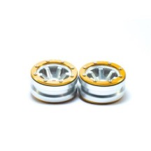 Metsafil Beadlock Wheels PT- Claw Silver/Gold 1.9 MT0060SGO