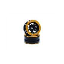 Metsafil Beadlock Wheels PT- Distractor Black/Gold 1.9 MT0040BGO