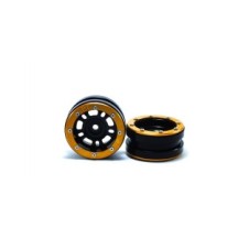 Metsafil Beadlock Wheels PT- Distractor Black/Gold 1.9 MT0040BGO